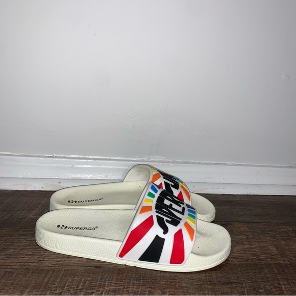 Superga Rainbow Slide Sandals - Picture 2 of 4